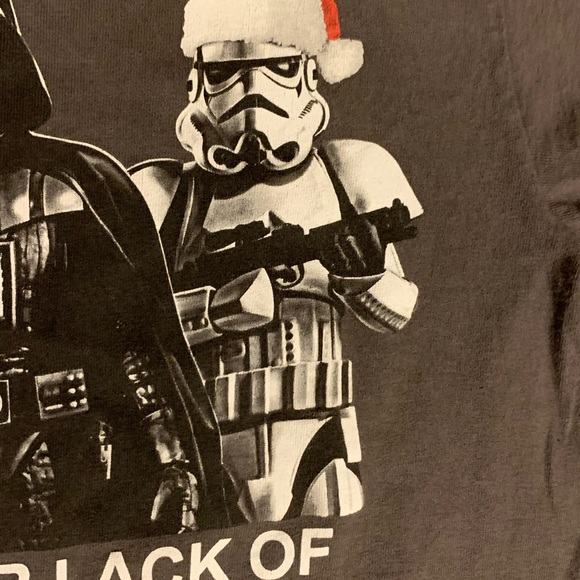 Sz S Star Wars Christmas Darth Vader Santa Storm Trooper tee shirt - Picture 6 of 8